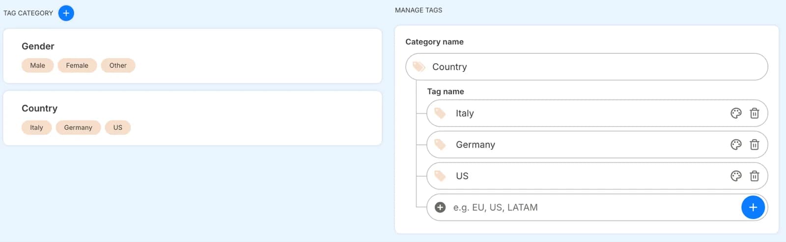 Add tags